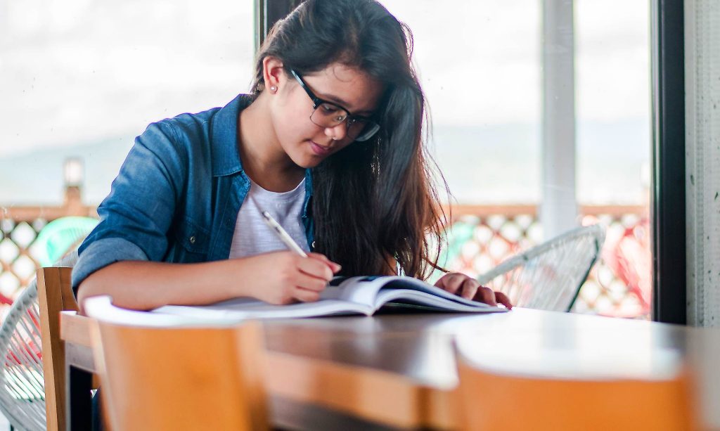 Woman Studying