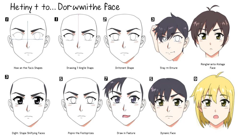 Anime Face Drawing Tutorial