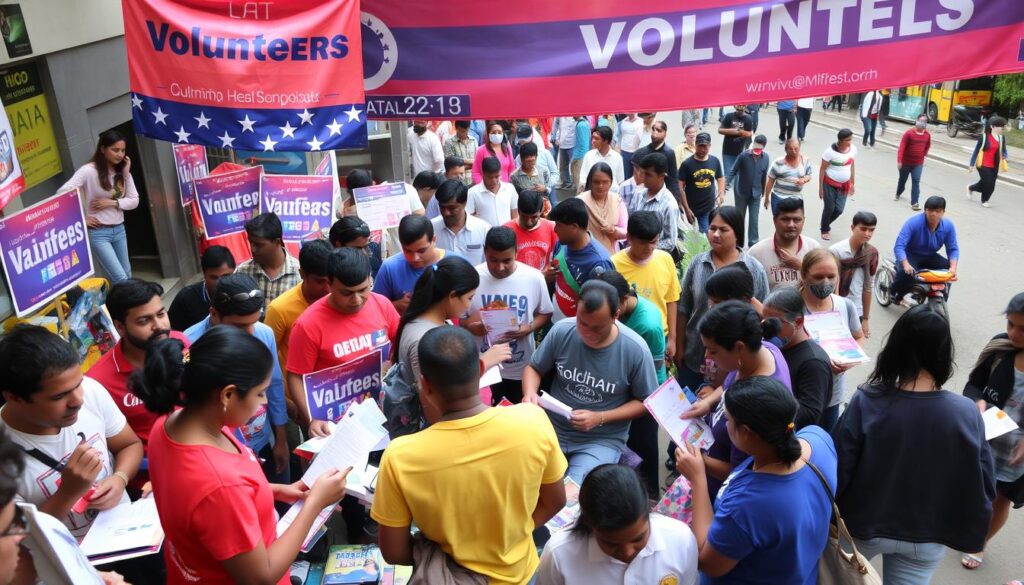 Campaign volunteering