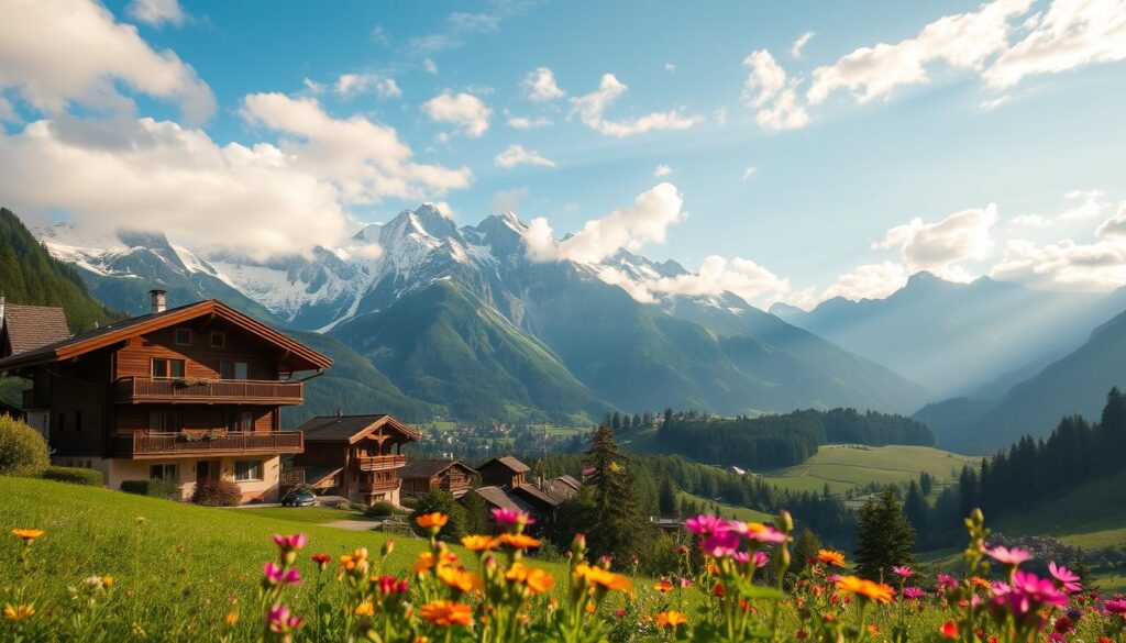 French Alps Mountain Towns