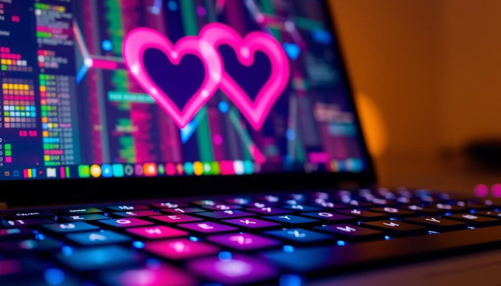 Heart Symbol on Computer