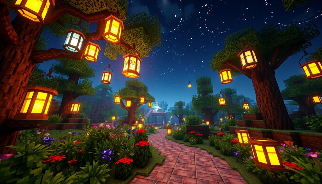 Lanterns in Minecraft