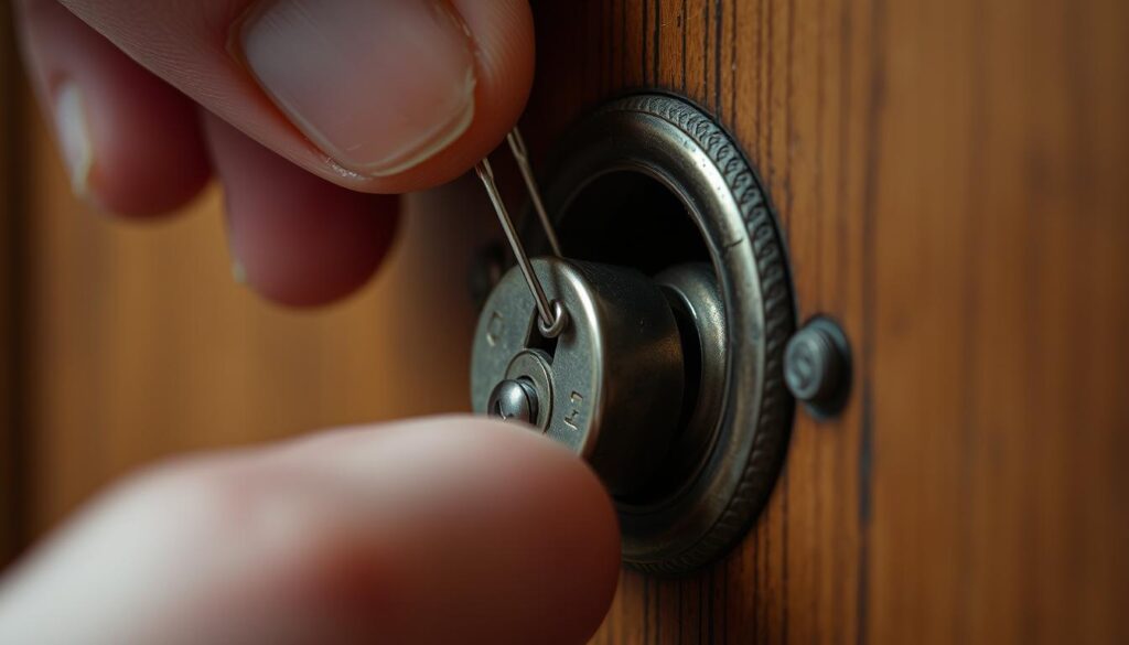 Pick Lock with Bobby Pin