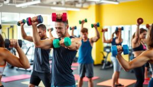 Exercices avec haltères pour les bras