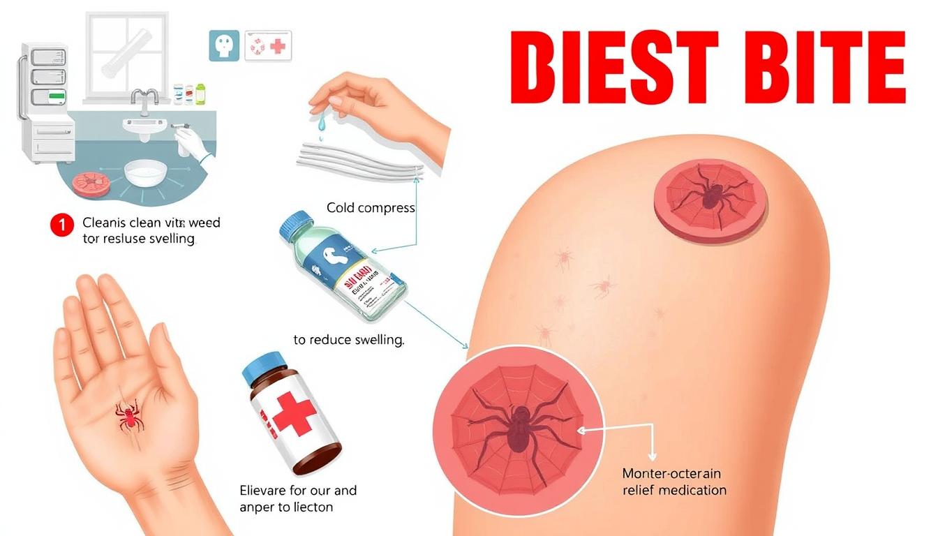 Behandlung von Spinnenbissen