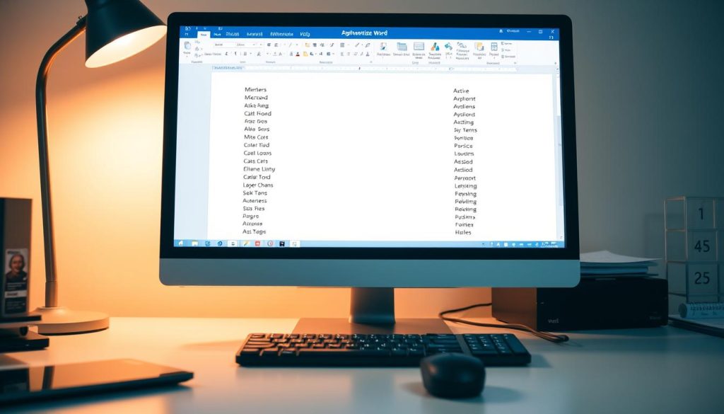 Alphabetize in Microsoft Word