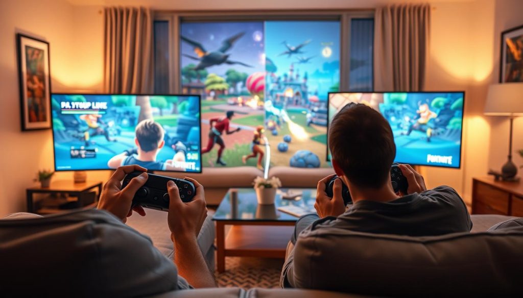 Do Split Screen on Fortnite