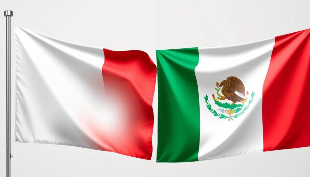 Italiaanse vs Mexicaanse vlaggen