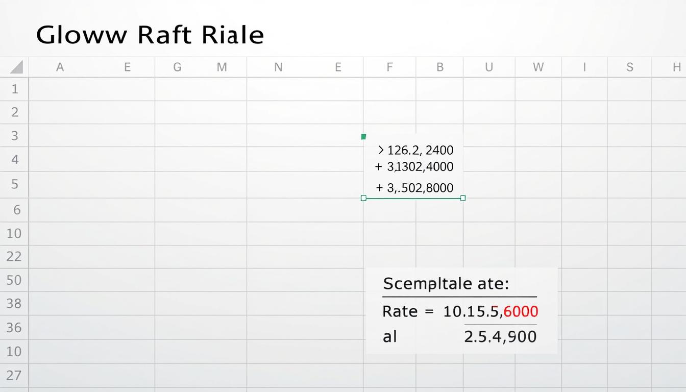 Calcular a taxa média de crescimento no Excel