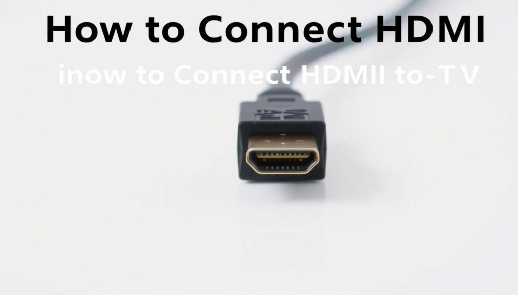 Connect HDMI to TV