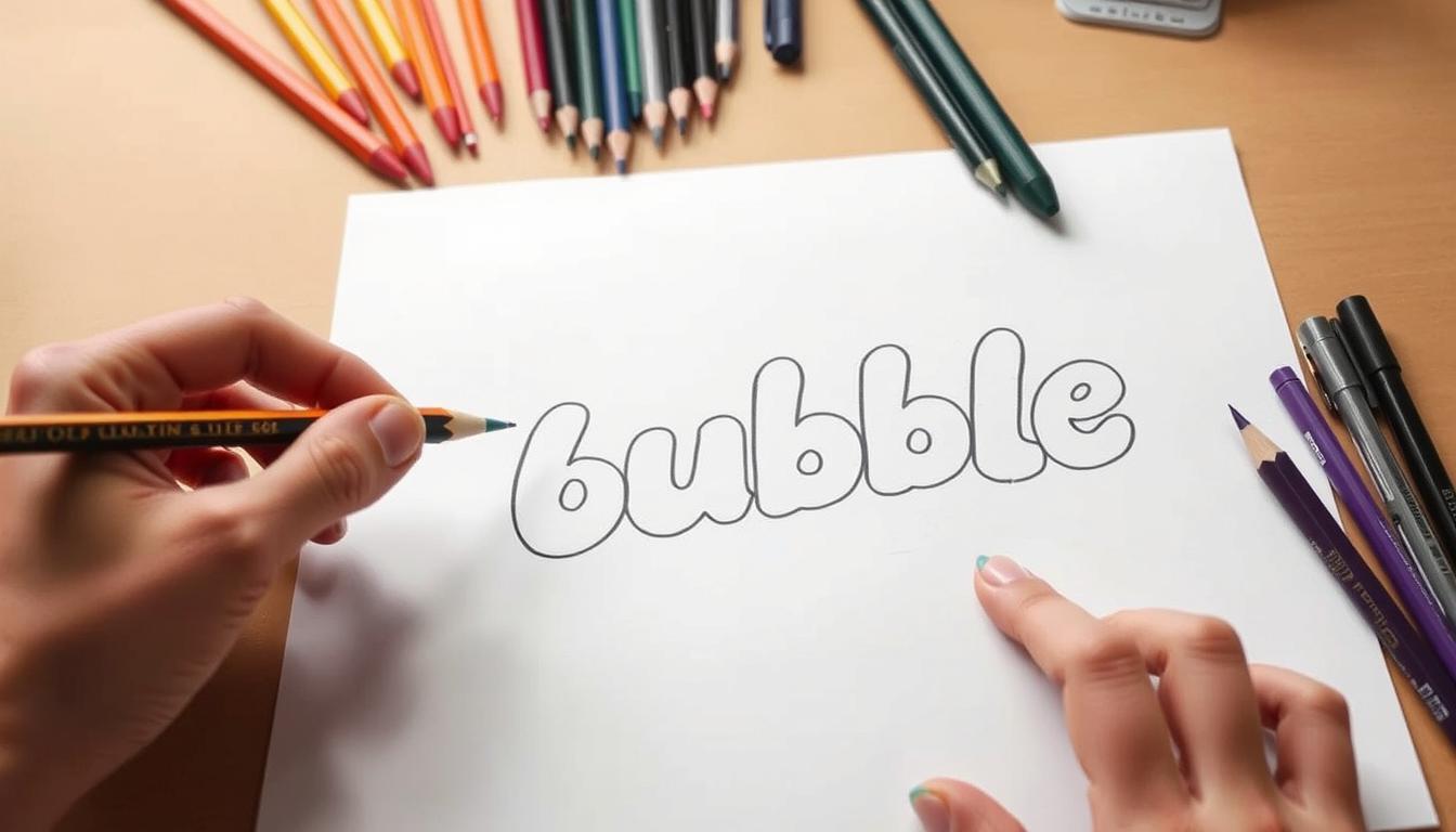 Draw Bubble Letters