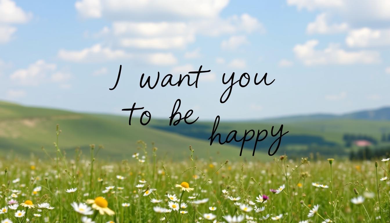 I Want You To Be Happy