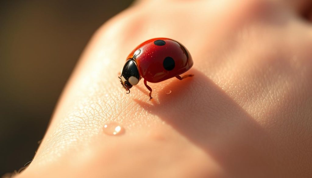 Ladybug landing symbolism