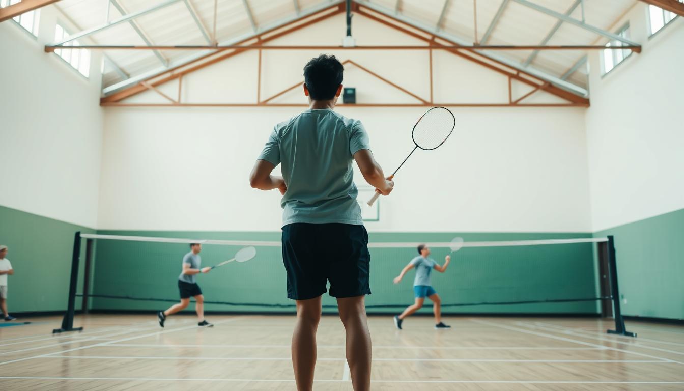 Badminton spelen