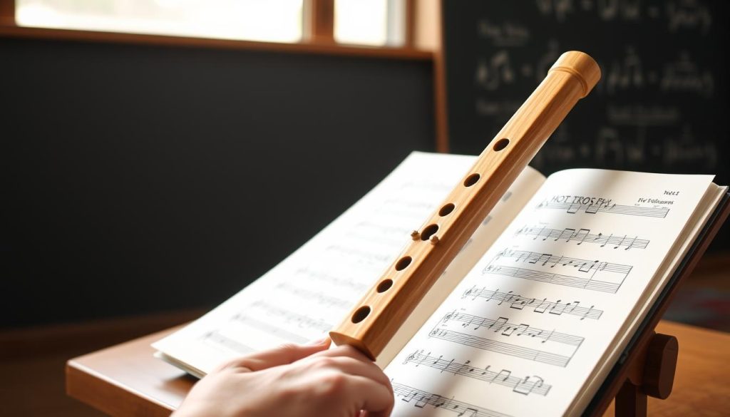 Play Hot Cross Buns on the Recorder
