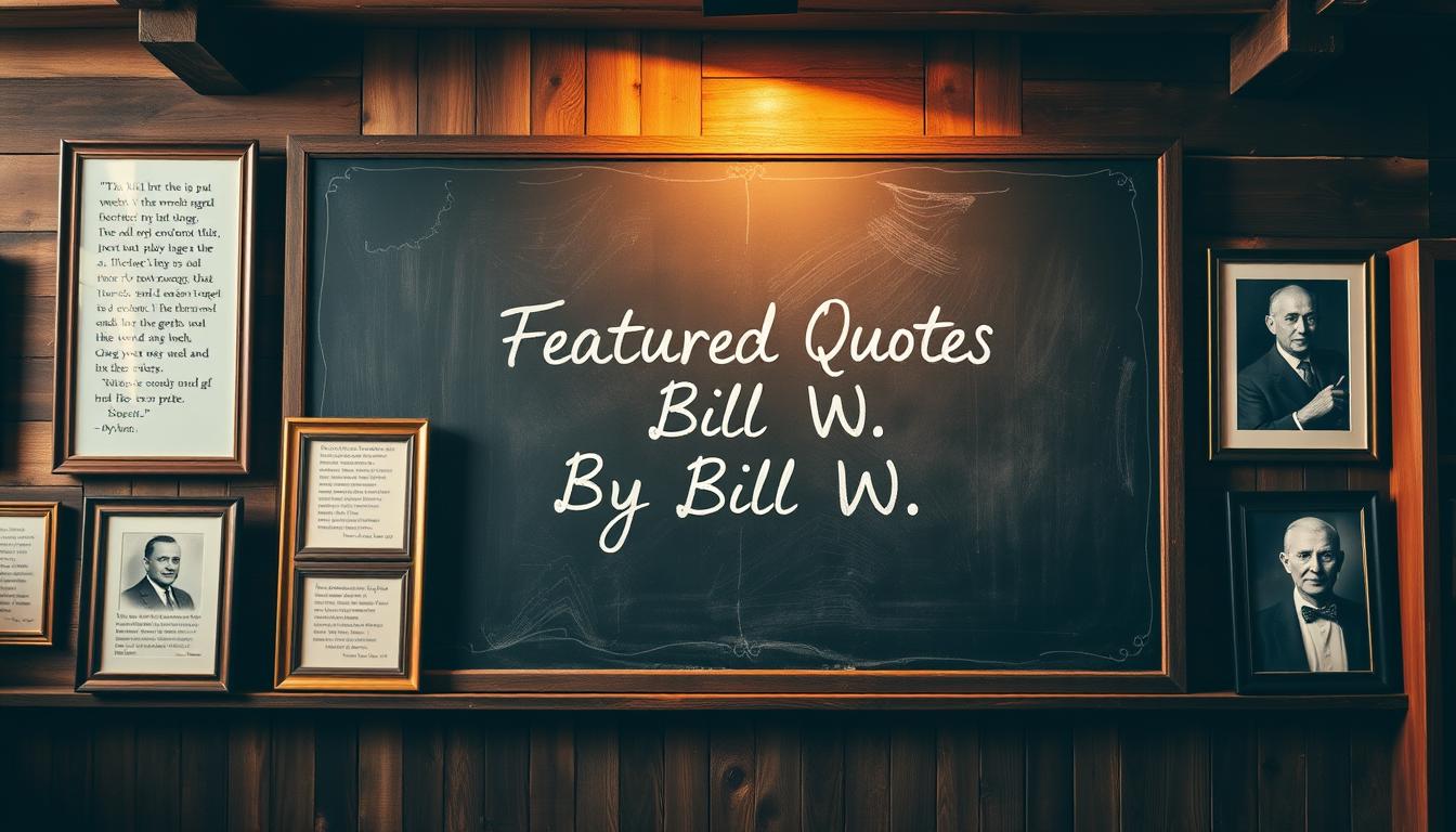 QUOTES BY BILL W.