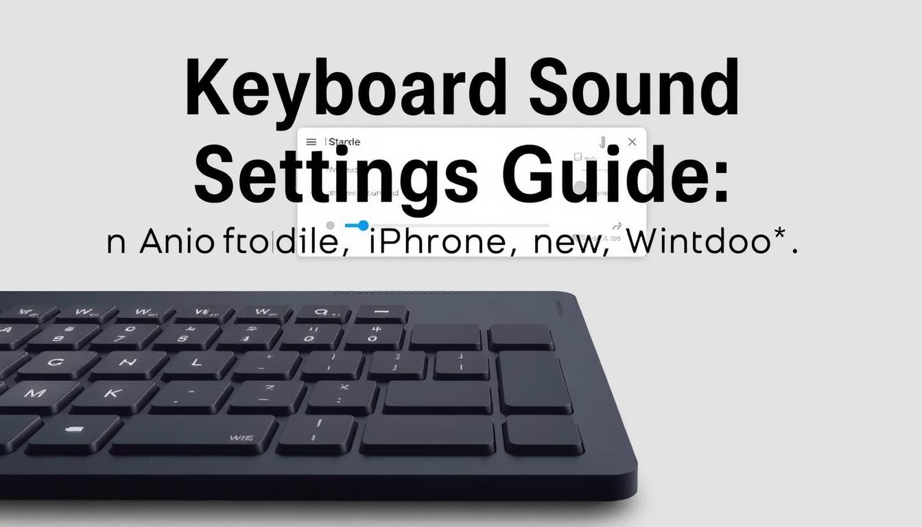 Turn Off Keyboard Sound