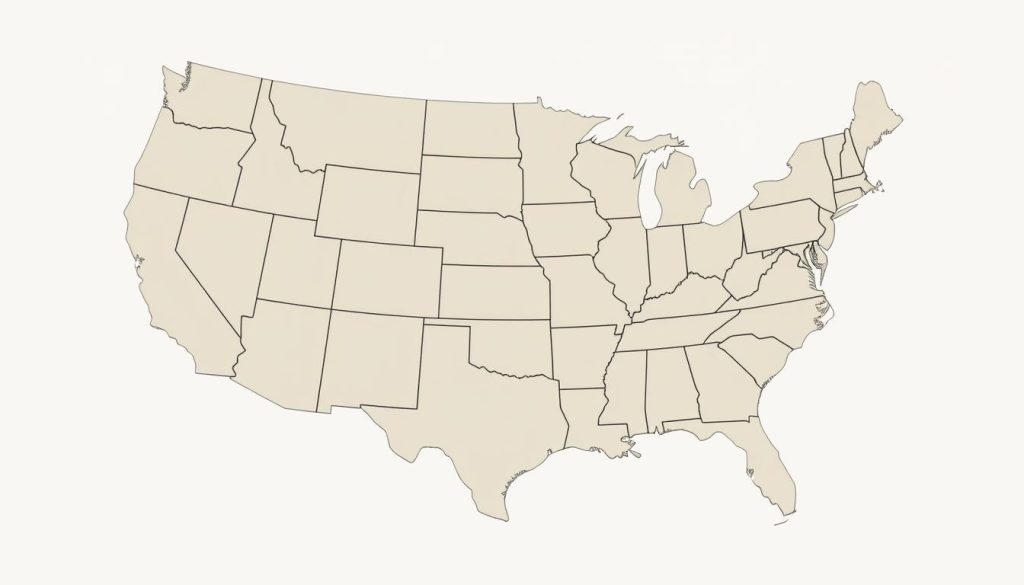 U.S. states with 4 letters