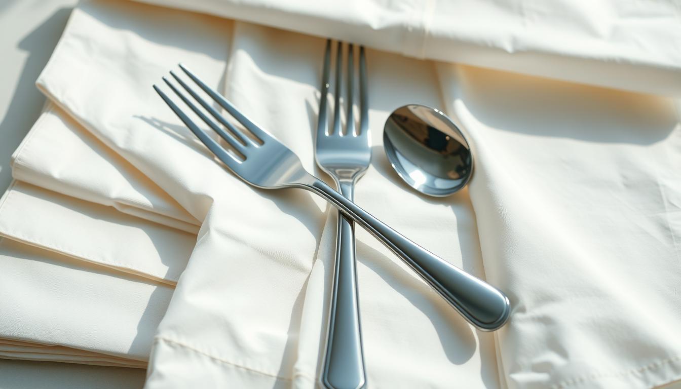 Wrap Silverware in Paper Napkins