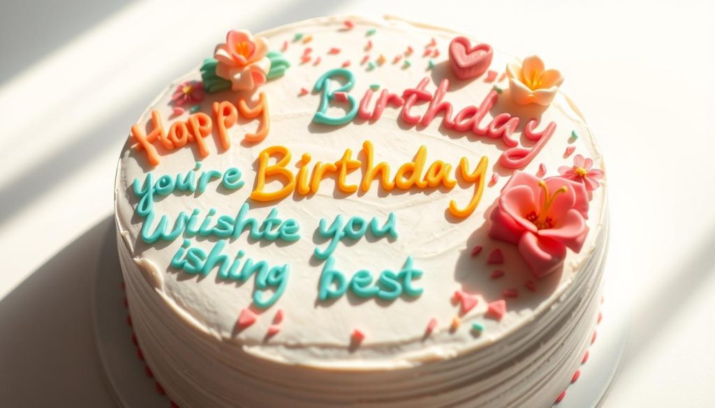 birthday cake messages