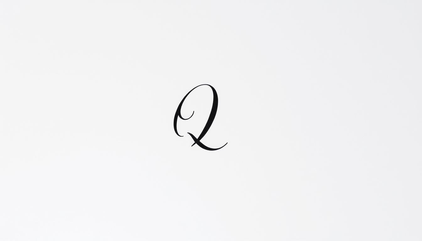 cursive capital Q