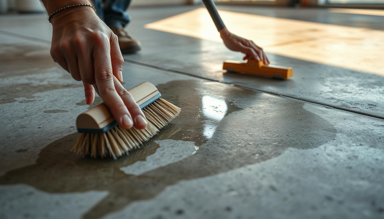 removing oil stains from concrete