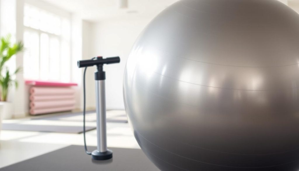Air up an Exercise Ball