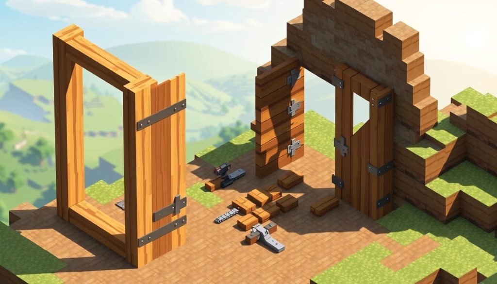 Build a Door in Minecraft