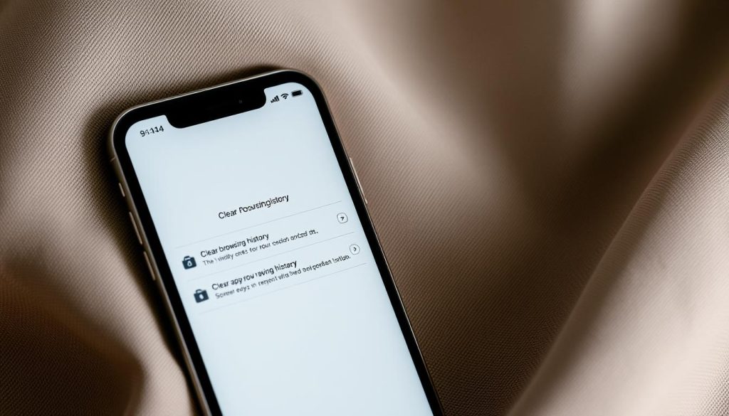 Clear History on an iPhone