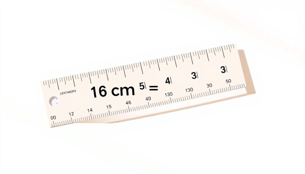Converting 16 cm to inches
