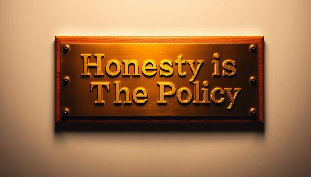 Honesty Is The  Policy