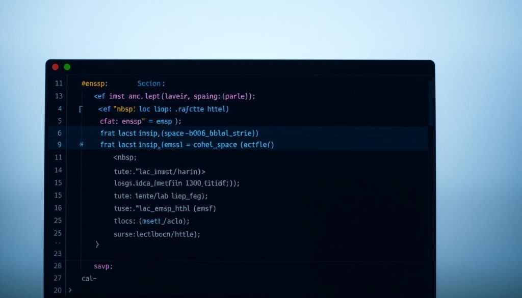 Insert Spaces in HTML