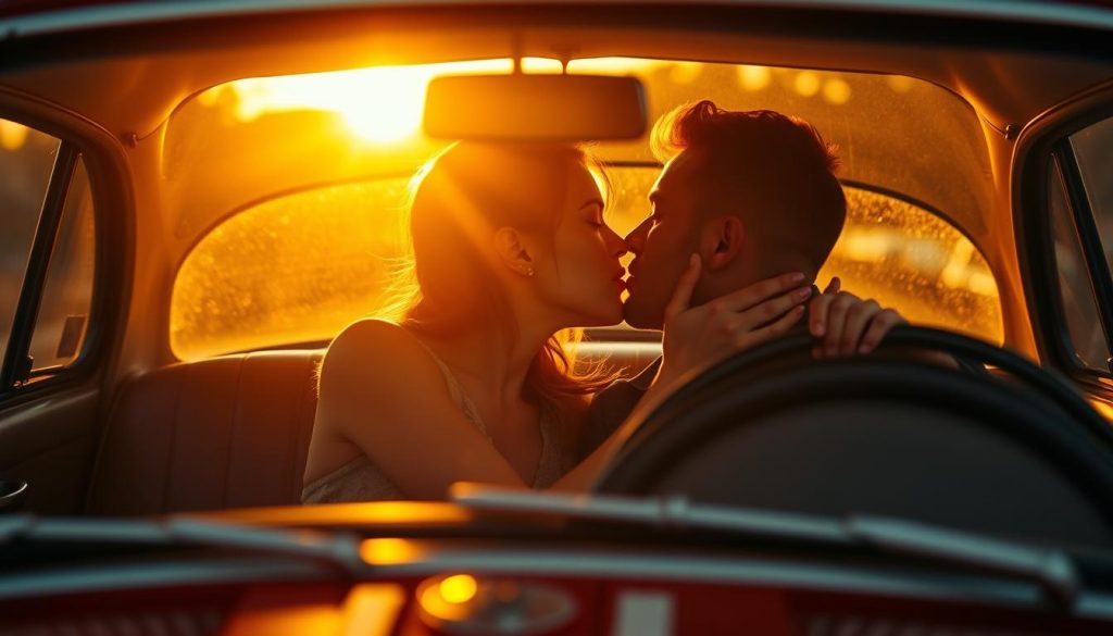 Kiss in a Car