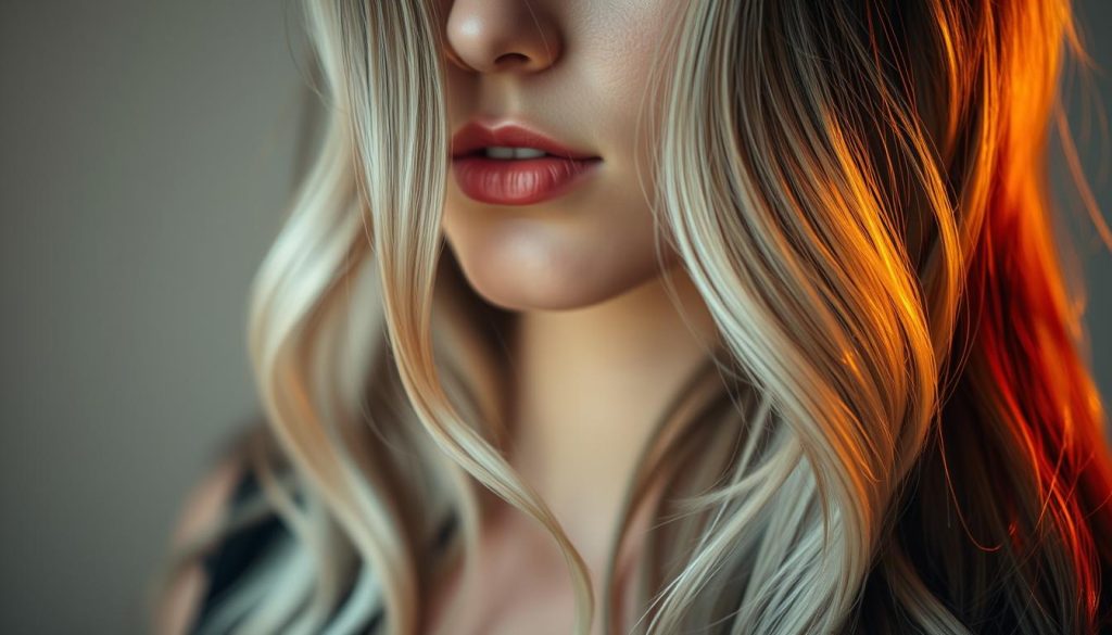bleached black hair appearance