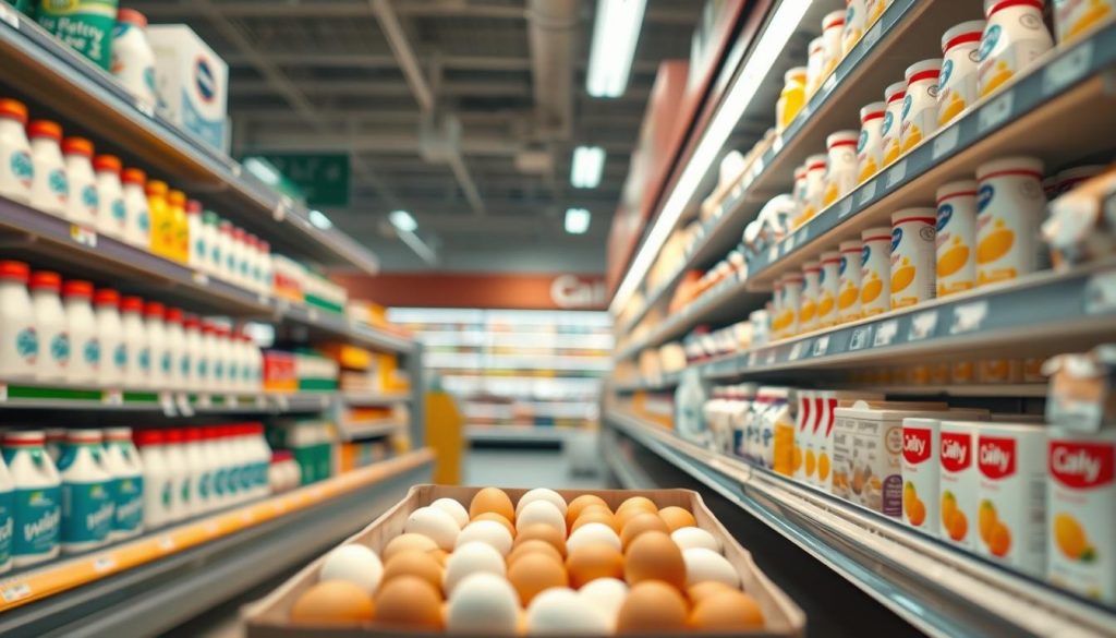 eggs in the dairy section