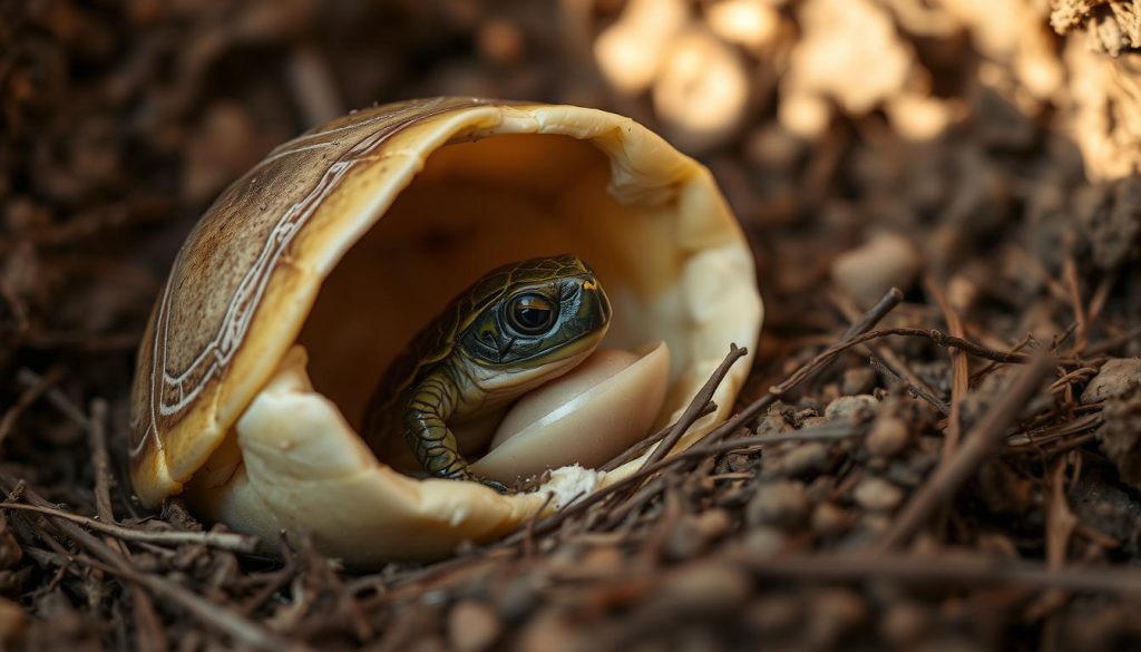 turtle egg hatching time and size