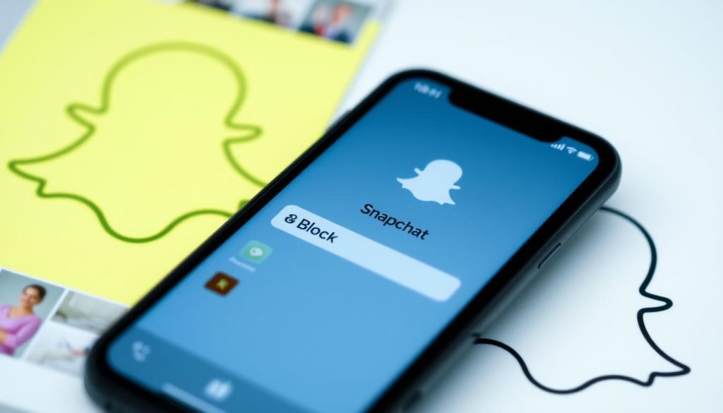 Blocking someone on Snapchat effects