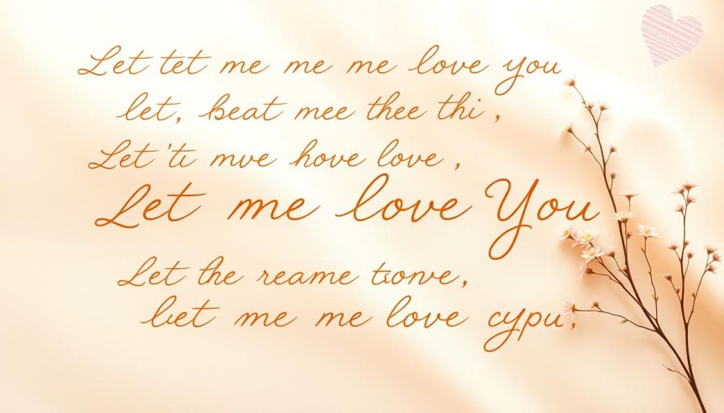 LET ME LOVE YOU QUOTES