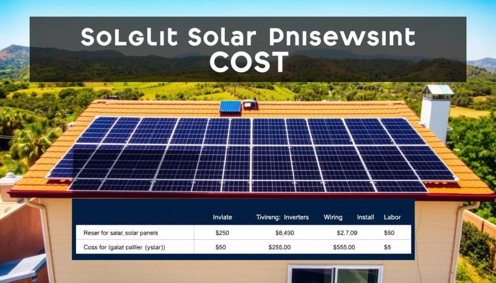 Solar panel installation cost