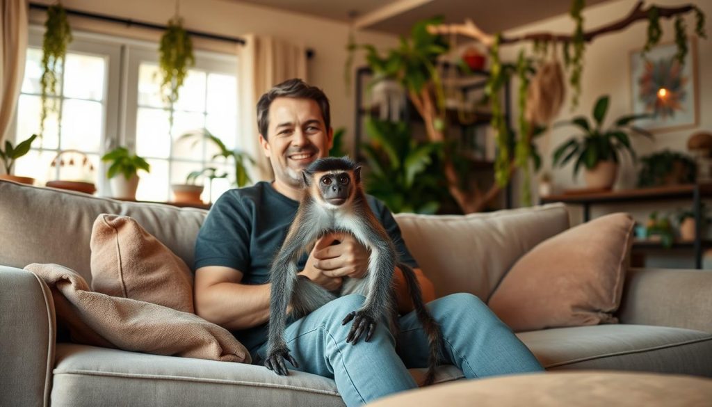 Spider monkey as a pet
