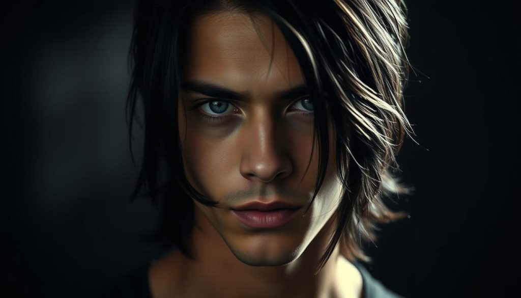 dark black hair attractiveness