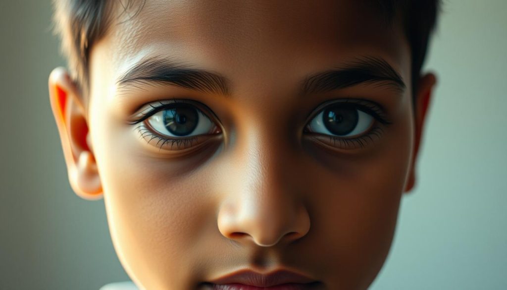 half-Black, half-Indian appearance