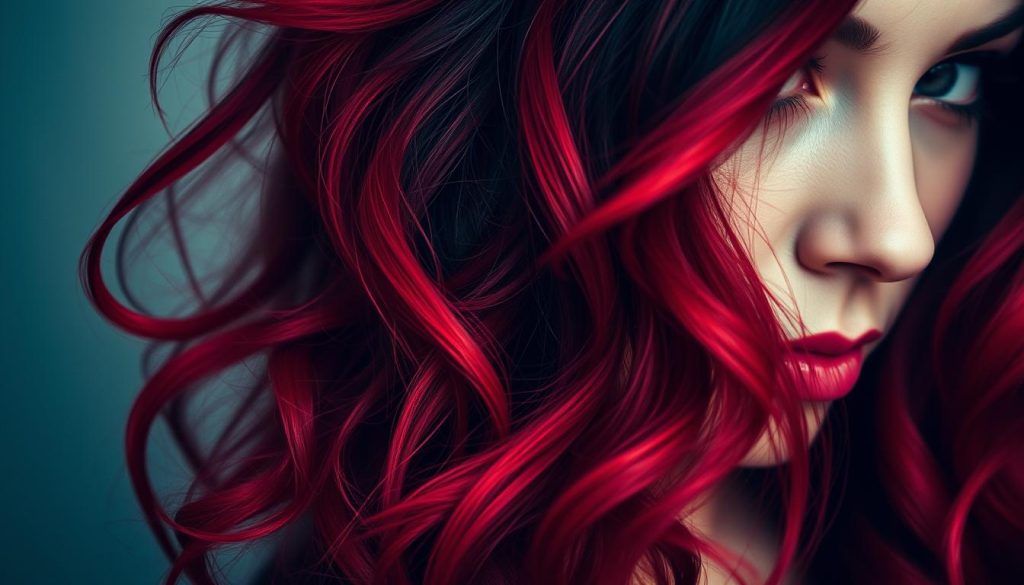 red and black hair meaning