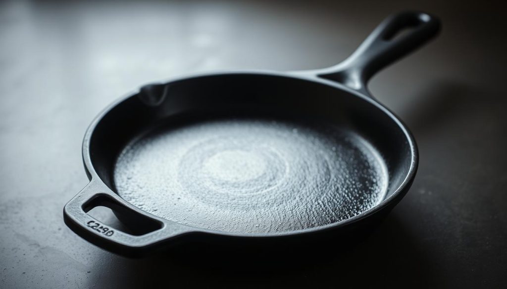 seasoning a cast iron skillet