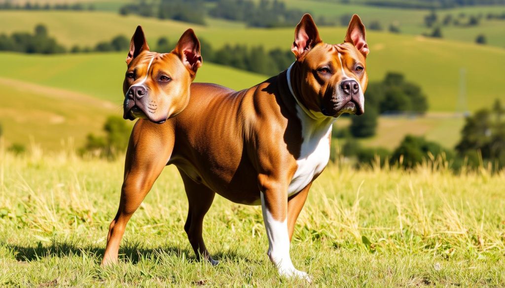 American Bully and Pitbull
