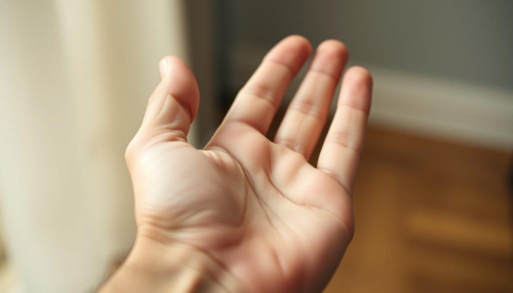 left hand itching