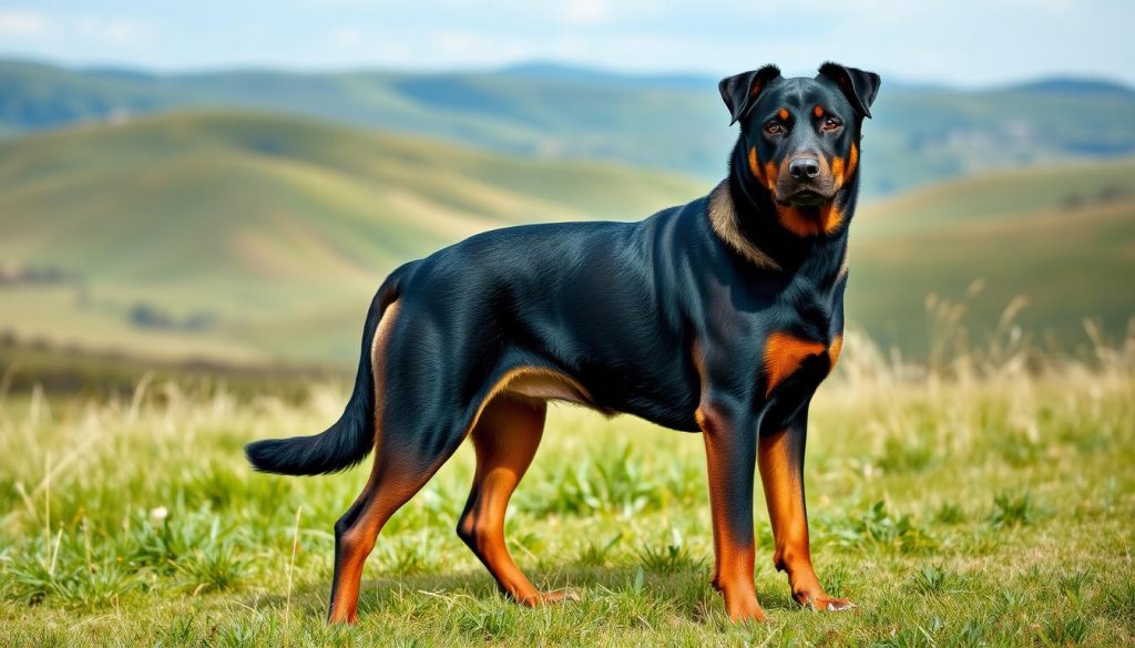 Rottweiler and German Shepherd