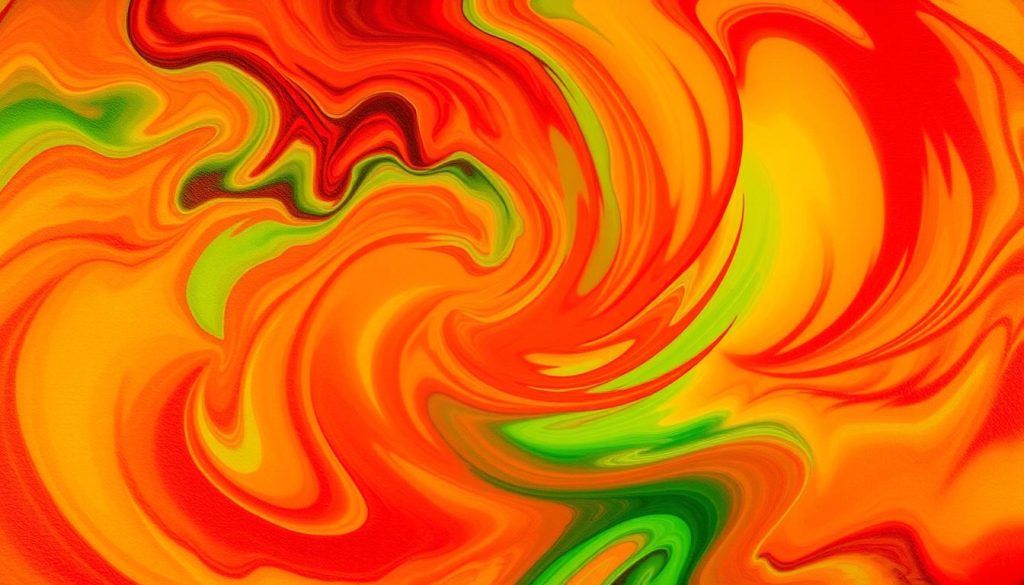 green and red