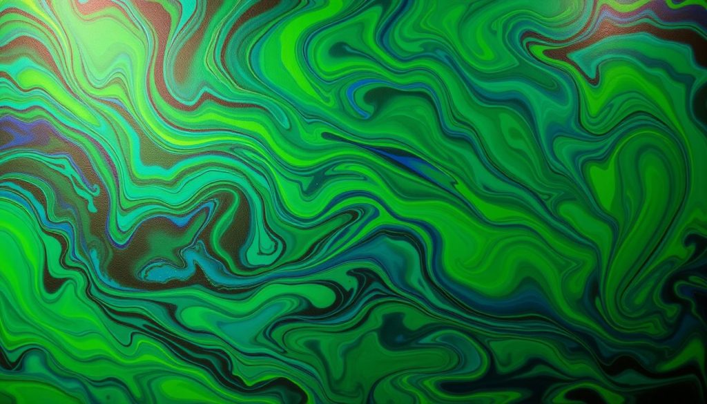 green and blue