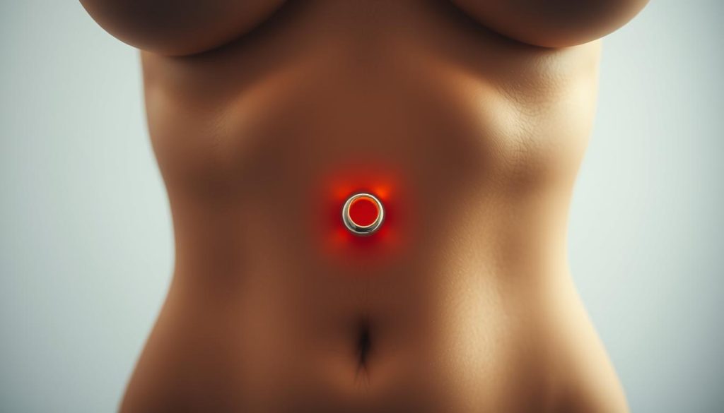 bellybutton piercing outie